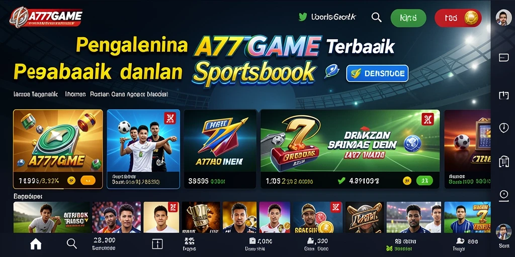 Tampilan menarik dan interaktif saat bermain di A777GAME.