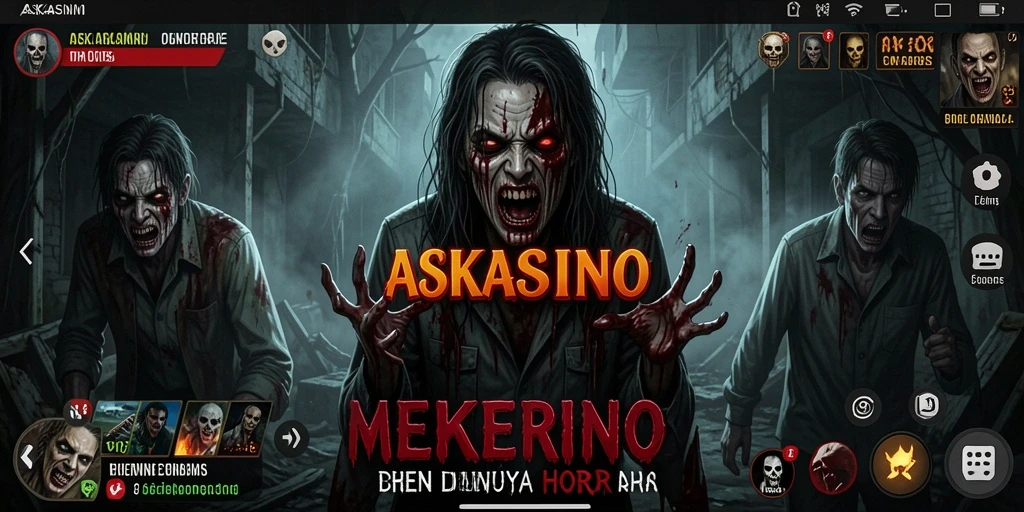 Gameplay menegangkan dari ASKASINO yang penuh kengerian.