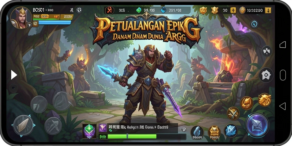 Screenshot gameplay BOS01 yang menunjukkan aksi pertempuran seru.