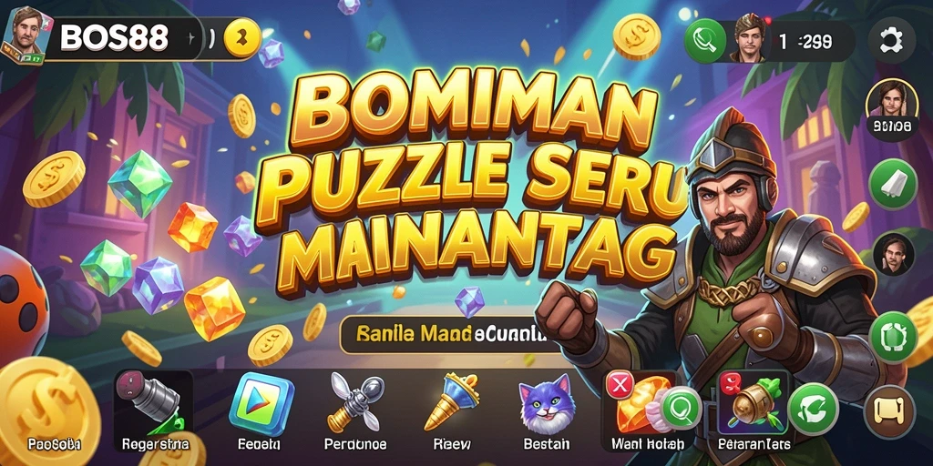 Tampilan gameplay Puzzle seru di BOS88 dengan berbagai tantangan menarik.