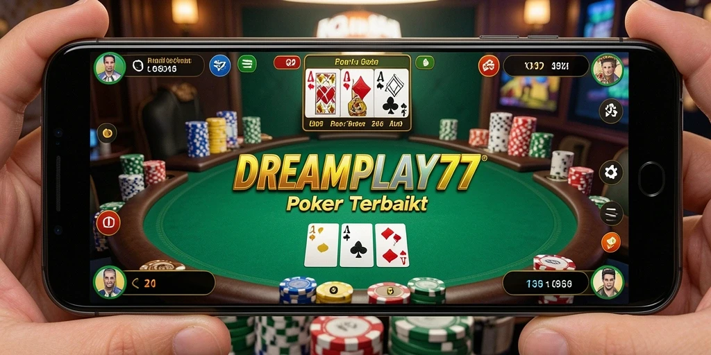 Tampilan gameplay poker yang menarik di DREAMPLAY77.