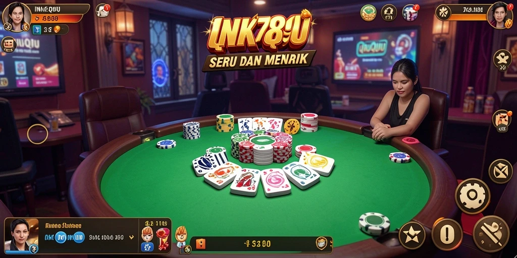 Screenshot gameplay INK789 menunjukkan keseruan bermain QiuQiu.