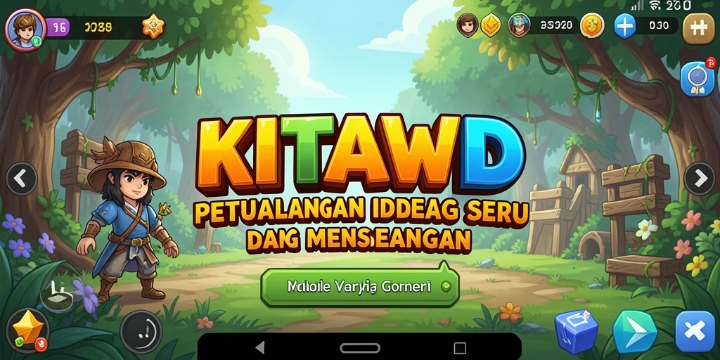 Screenshot utama KITAWD menunjukkan aksi gameplay Idle yang mengasyikkan.