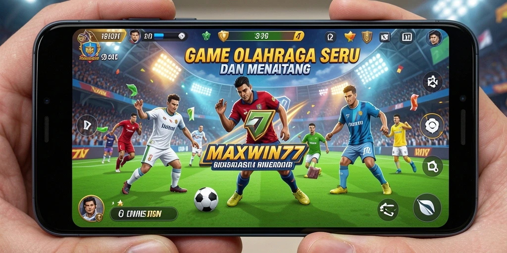 Screenshot gameplay <strong>MAXWIN77</strong> yang menampilkan aksi seru dalam pertandingan olahraga.