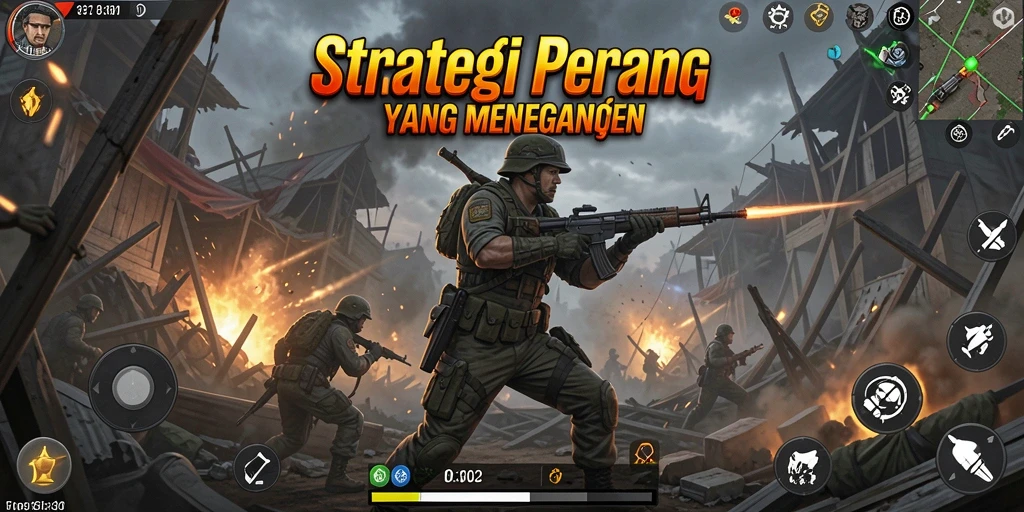 Screenshot menunjukkan aksi pertarungan strategis di N32.