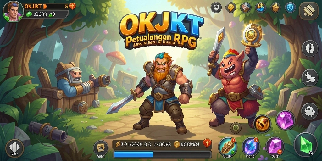 Gameplay seru dengan pertarungan strategi di OKJKT.