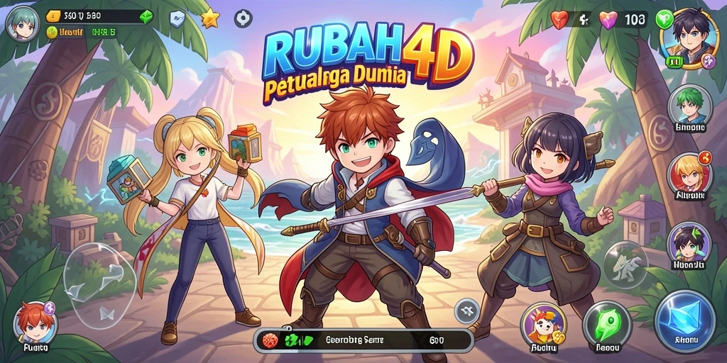 Screenshot gameplay RUBAH4D yang menunjukkan aksi bertarung karakter Anime.