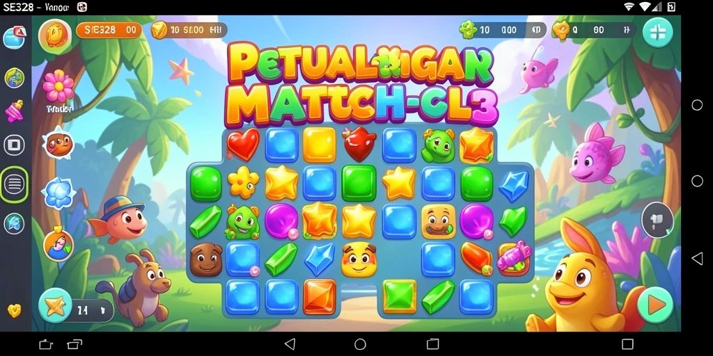 Tampilan gameplay SE328 yang menarik dengan elemen Match-3.