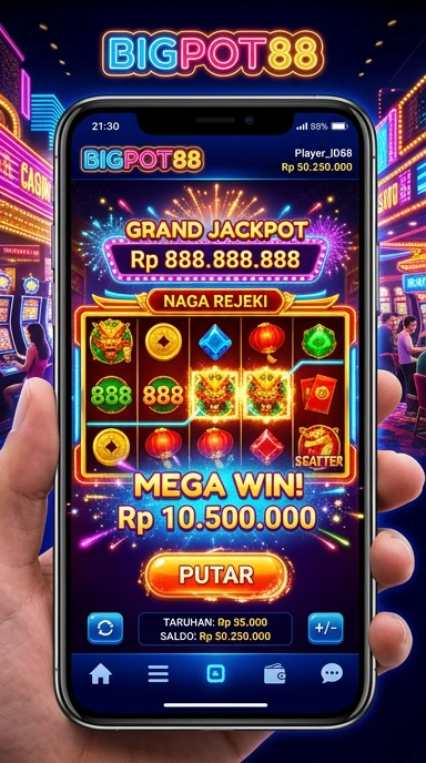 Screenshot fitur rekomendasi aplikasi di bigpot88 untuk pengguna.